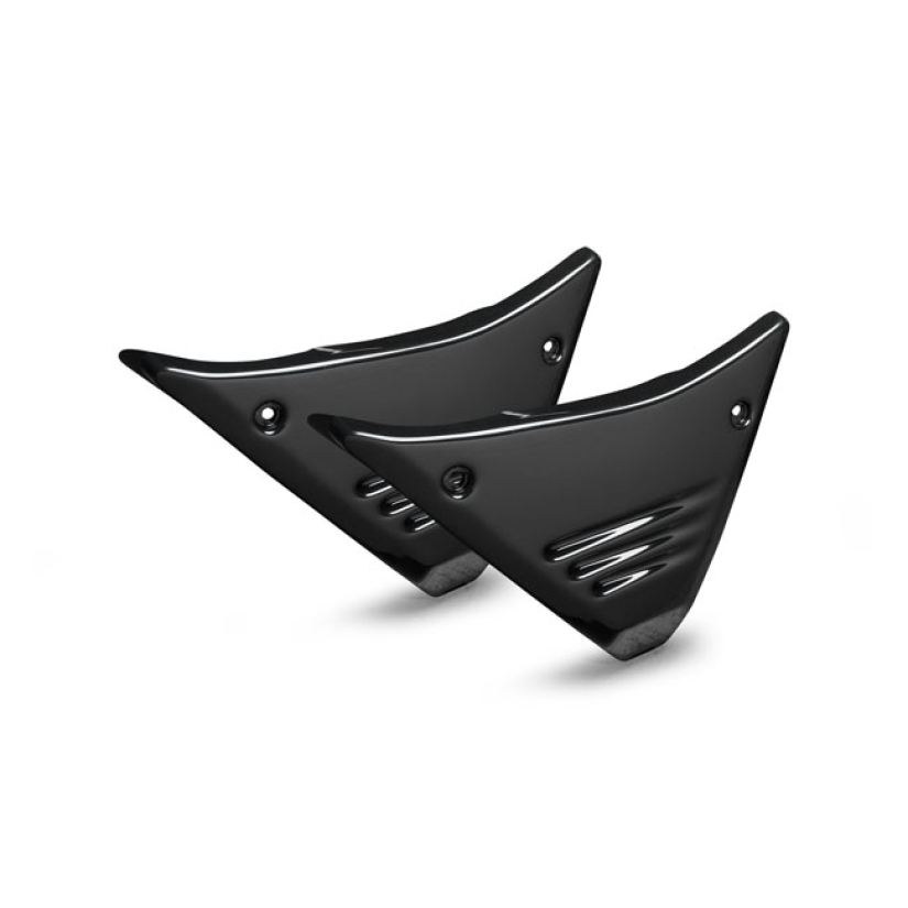 ARLEN NESS, FXR SIDE COVERS. LOUVERED MADE FROM BLACK HIGH-IMPACT ABS 936584