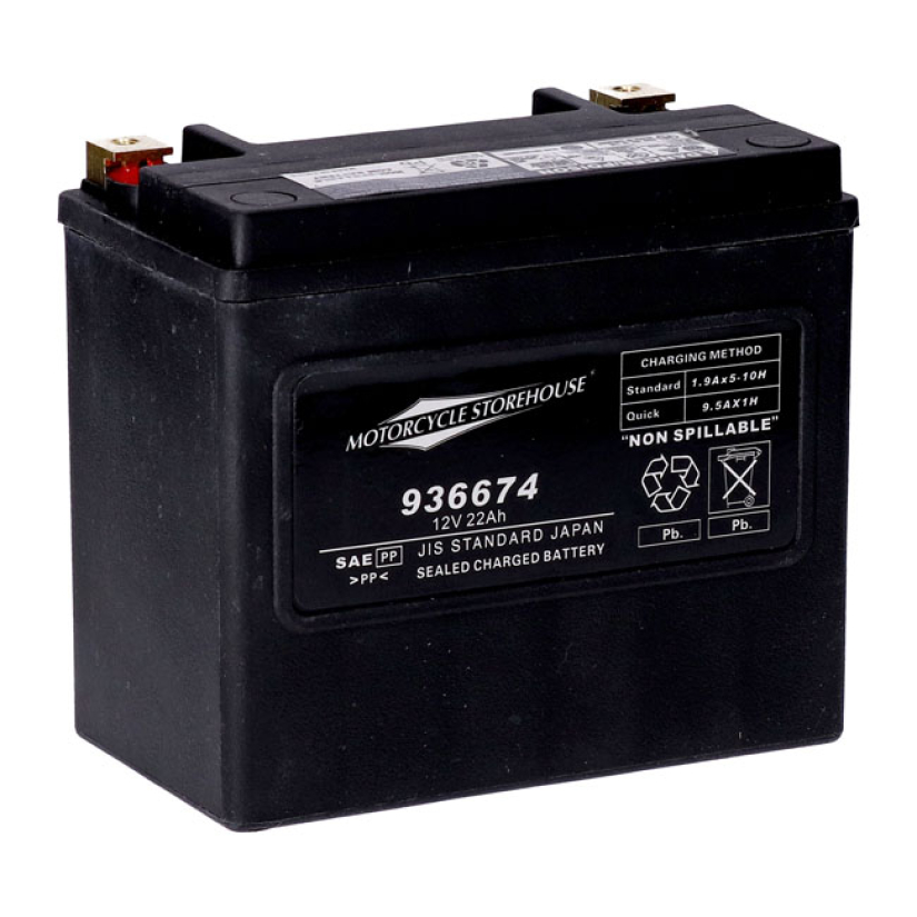 MCS, STANDARD SERIES - AGM SEALED BATTERY. 12V, 22AH. 325CCA 12 VOLT; 936674