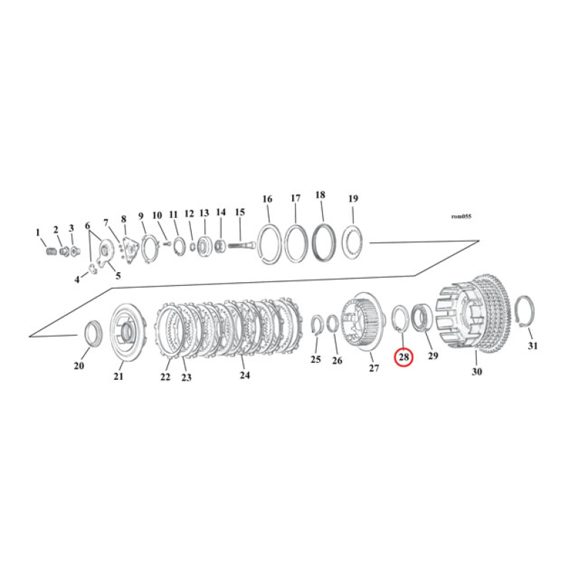 EASTERN RET. RING, CLUTCH HUB 936798
