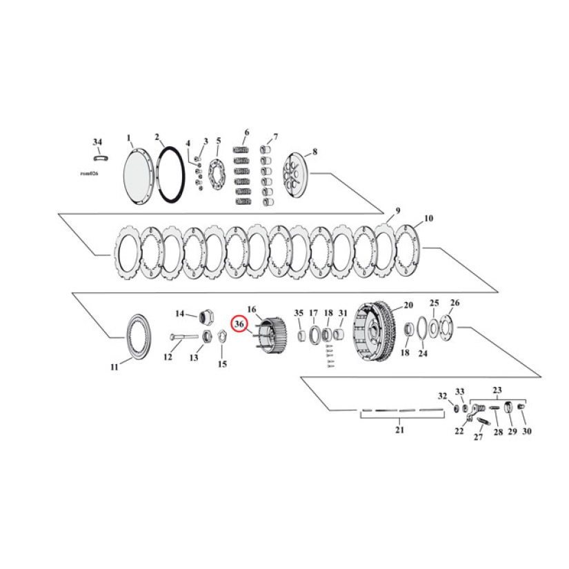 EASTERN CLUTCH HUB STUDS 2.700 INCH LONG 937583