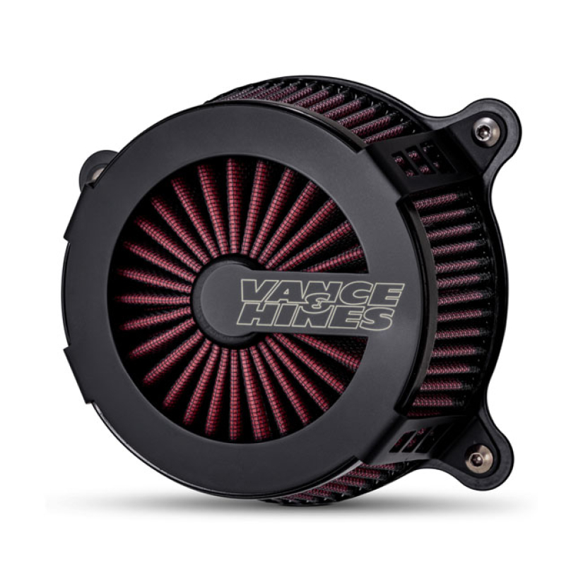 VANCE & HINES, VO2 CAGE FIGHTER AIR CLEANER KIT. MATTE BLACK FULL MATT 938232