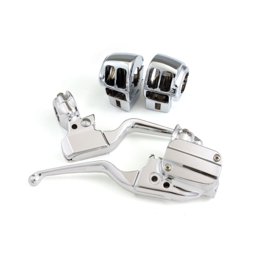 HANDLEBAR CONTROL KIT CHROME CHROME PLATED OEM STYLE HANDLEBAR CONTROL 940557