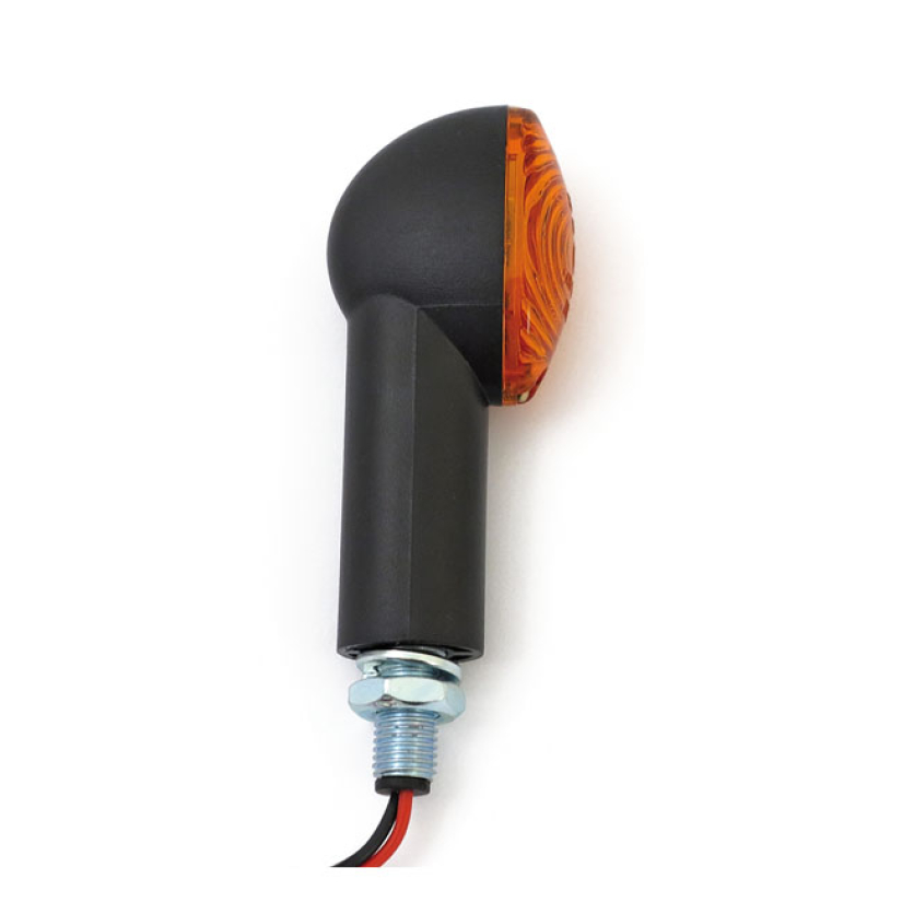 CATEYE MINI TURN SIGNALS 40MM STEM, BLACK WITH AMBER LENS ECONOMICAL; 940853