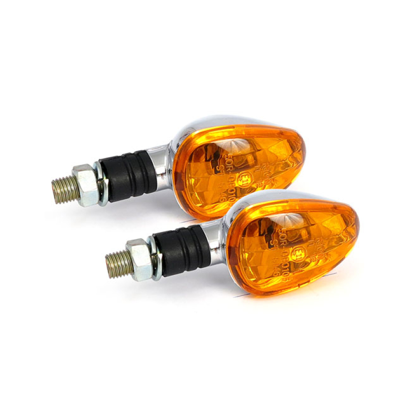 LITTLE DUKE, MINI TURN SIGNALS. CHROME COMES WITH 10W REGULAR INCANDES 940884