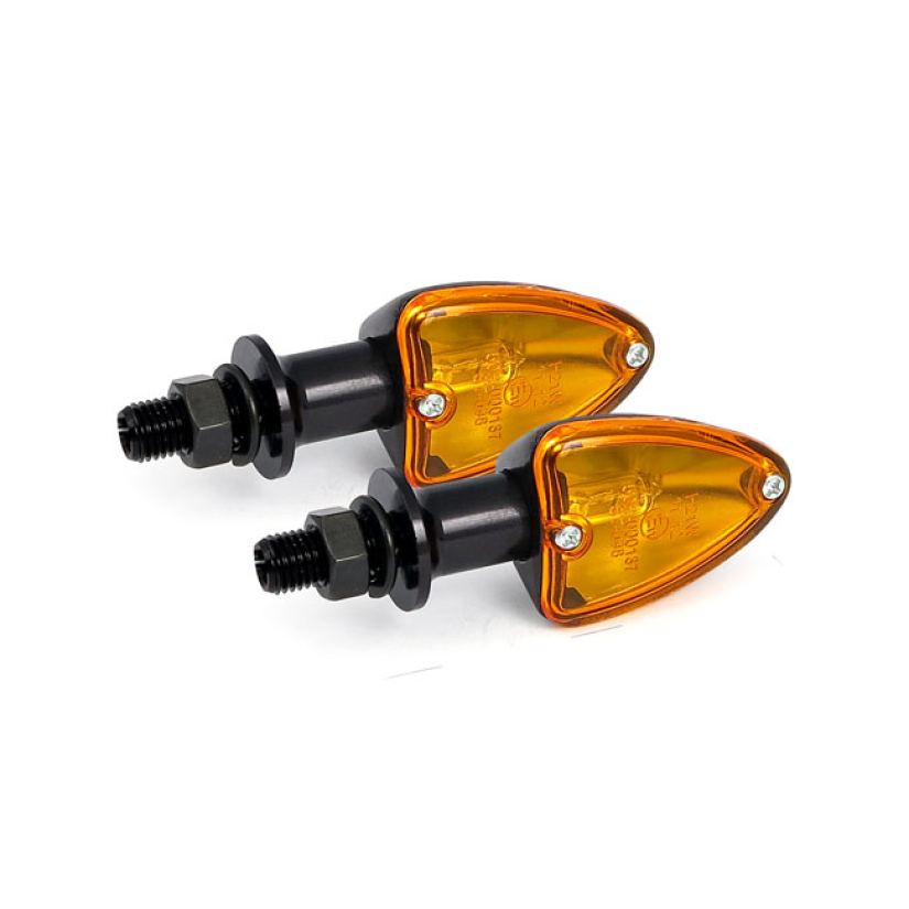 MILANO, HALOGEN TURN SIGNALS. BLACK ALUMINUM HOUSING.  COMES WITH A HA 940946