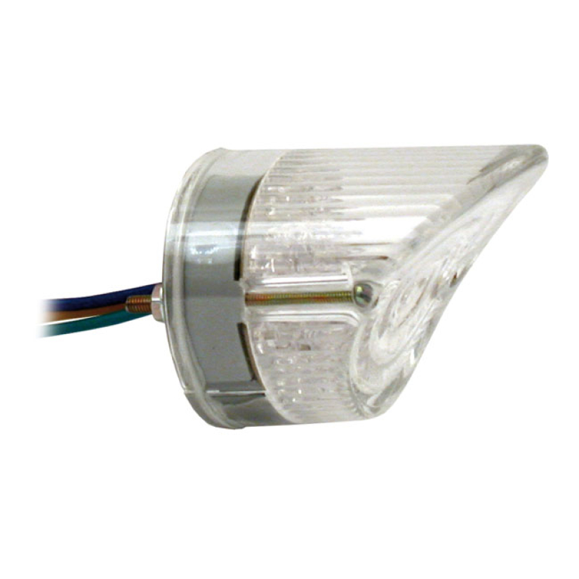 SHARKNOSE LED TAILLIGHT. CLEAR LENS'- PLASTIC HOUSING  - CLEAR LENS 940979