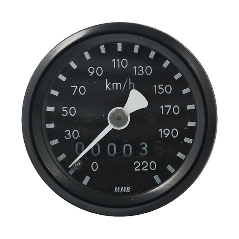 MMB 48MM ULTRA MINI SPEEDO BLACK KMH 1:1 DRIVE RATIO 941069