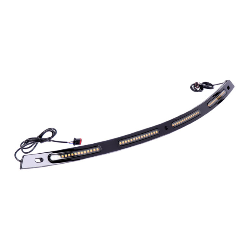 CUSTOM DYNAMICS, SEQUENTIAL WINDSHIELD TRIM. BLACK WITH SEQUENTIAL AMB 941786