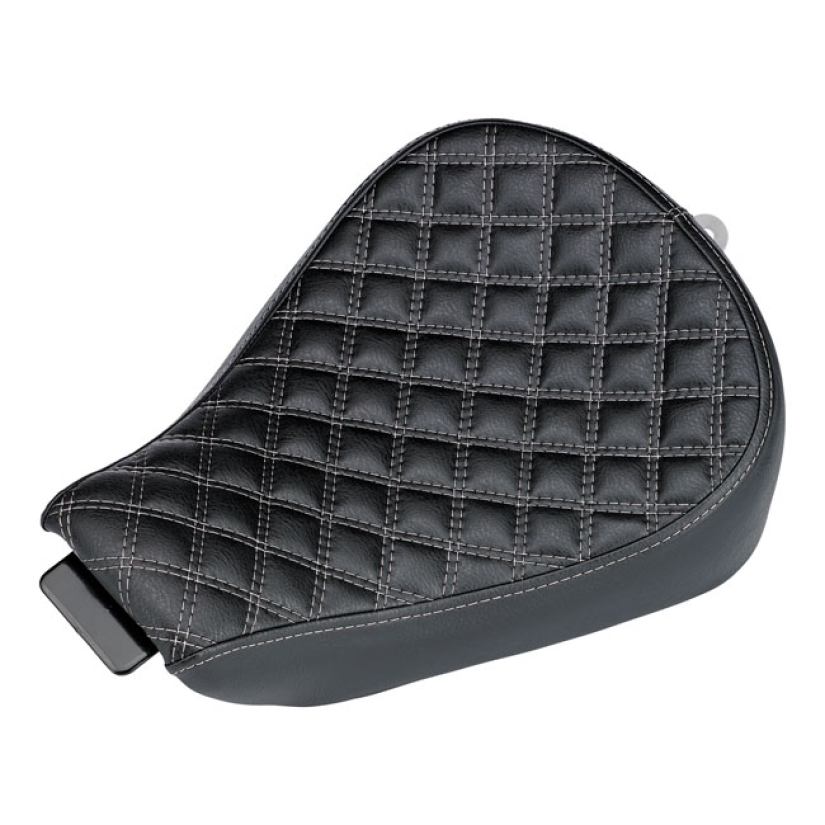 BILTWELL, SPORTY-8 SOLO SEAT. CHECKERBOARD 942968