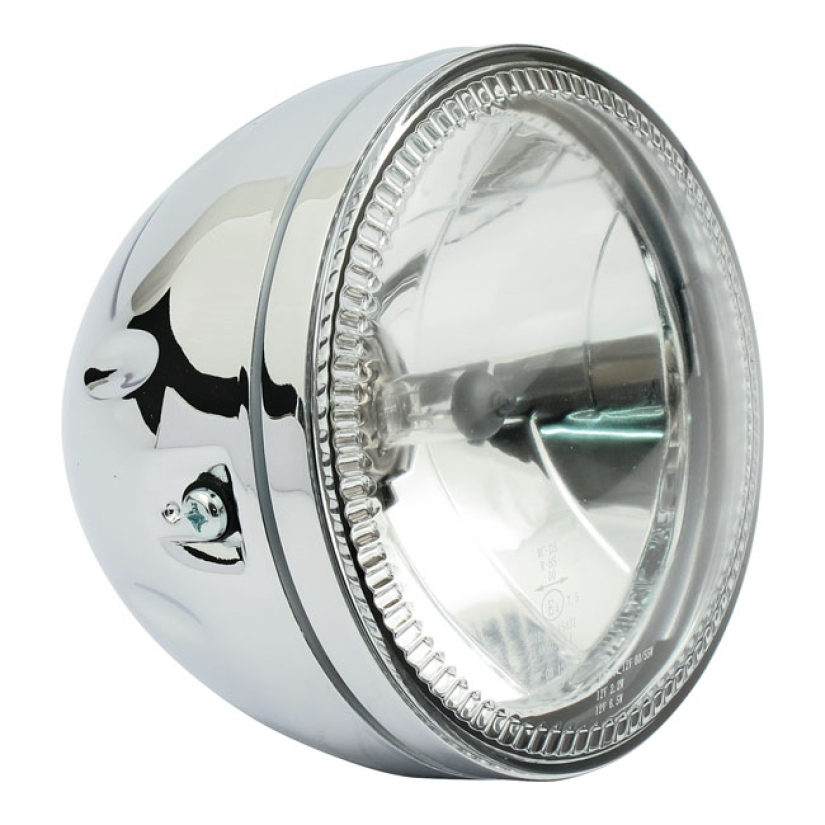 SKYLINE, 5-3/4" H4 HEADLAMP. SIDE MOUNT. CHROME - CHROME  - SIDE MOUNT 943203