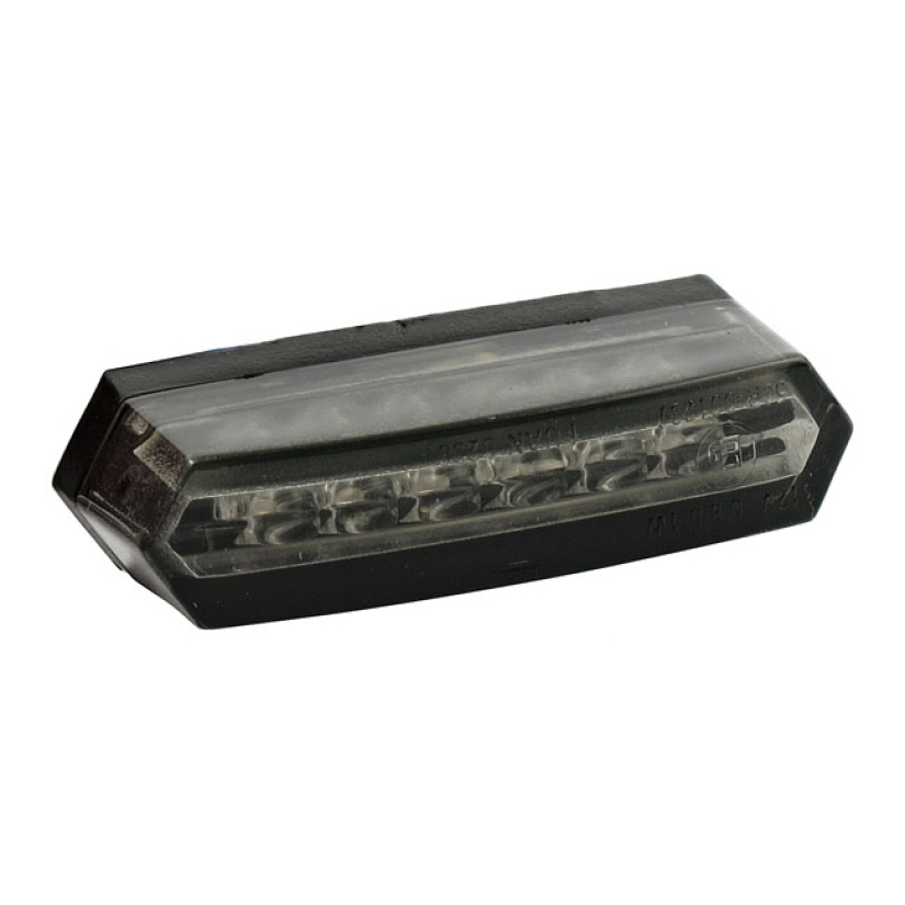 MALIBU LED TAILLIGHT. BLACK. SMOKE LENS ''- BLACK ABS BASE PLATE - SMO 943241