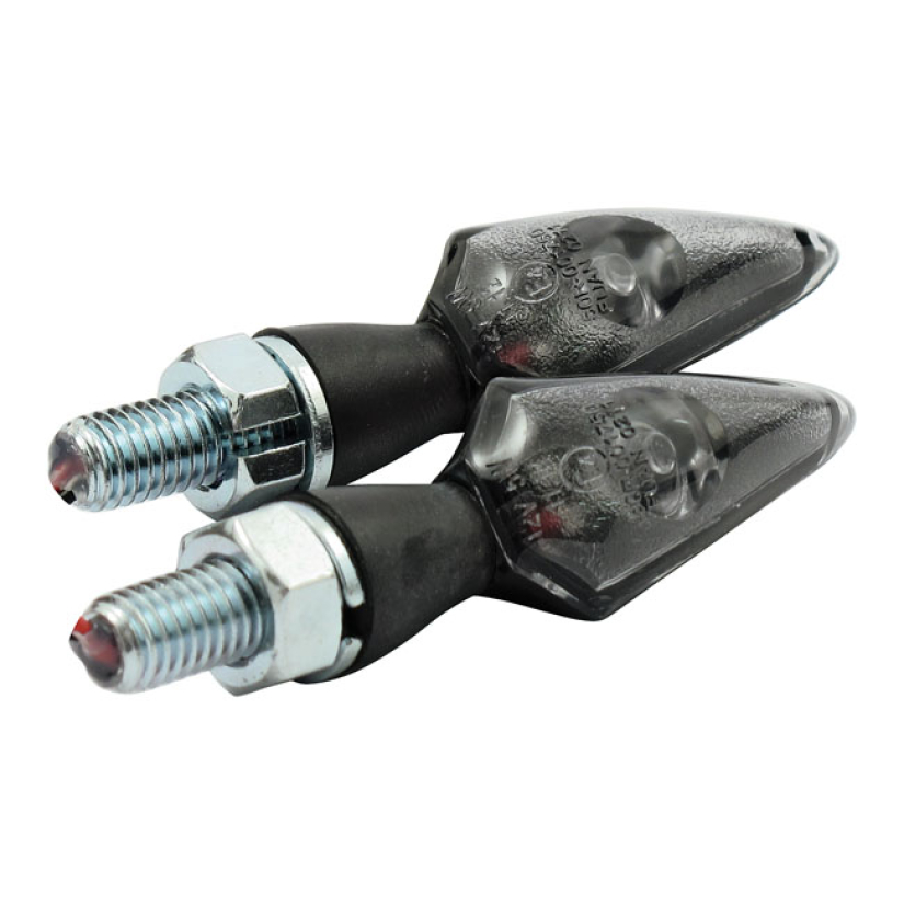 STREAM, LED TURN SIGNAL SET. BLACK ''- BLACK METAL HOUSING  - RUBBER S 943255