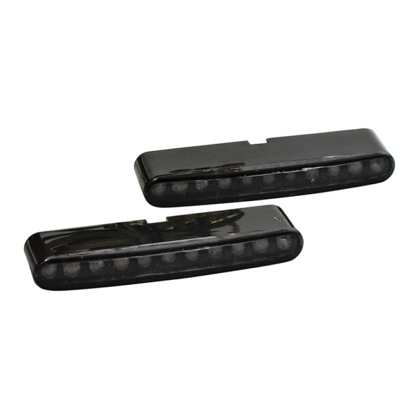 ''STRIPE'' LED TURN SIGNALS. SMOKE LENS ECE APPROVED FOR FRONT & REAR 943260