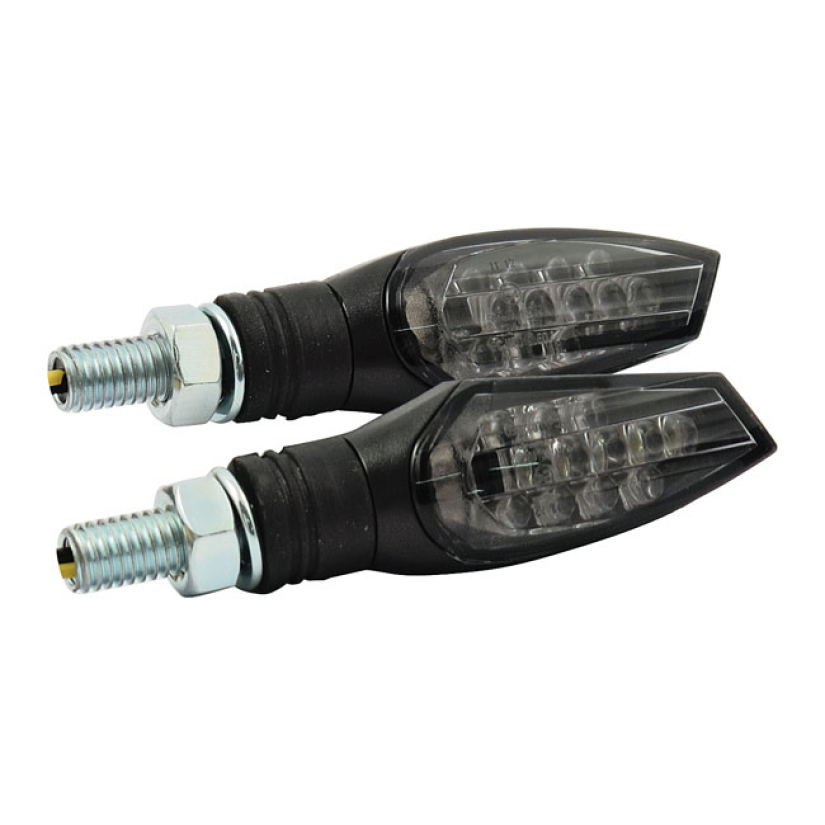 NOVA, LED TURN SIGNAL SET. BLACK BLACK HOUSING WITH LED LIGHTING.  ECE 943264