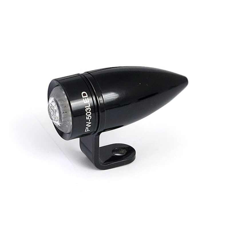 MONO BULLET II LED TAILLIGHT. BLACK - BLACK ALUMINUM BODY  - SINGLE RE 943461
