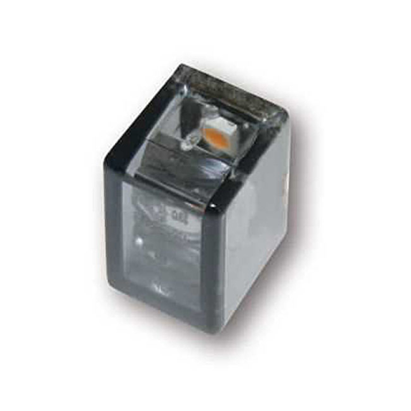 CUBE-V MINI TURN SIGNALS 2 LEDS. SMOKE LENS ''- VERTICAL MOUNT  - WITH 943470