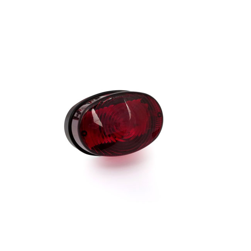 NY OVAL, TAILLIGHT. BLACK. RED LENS ''- RED LENS - ECE APPROVED LENS - 943478