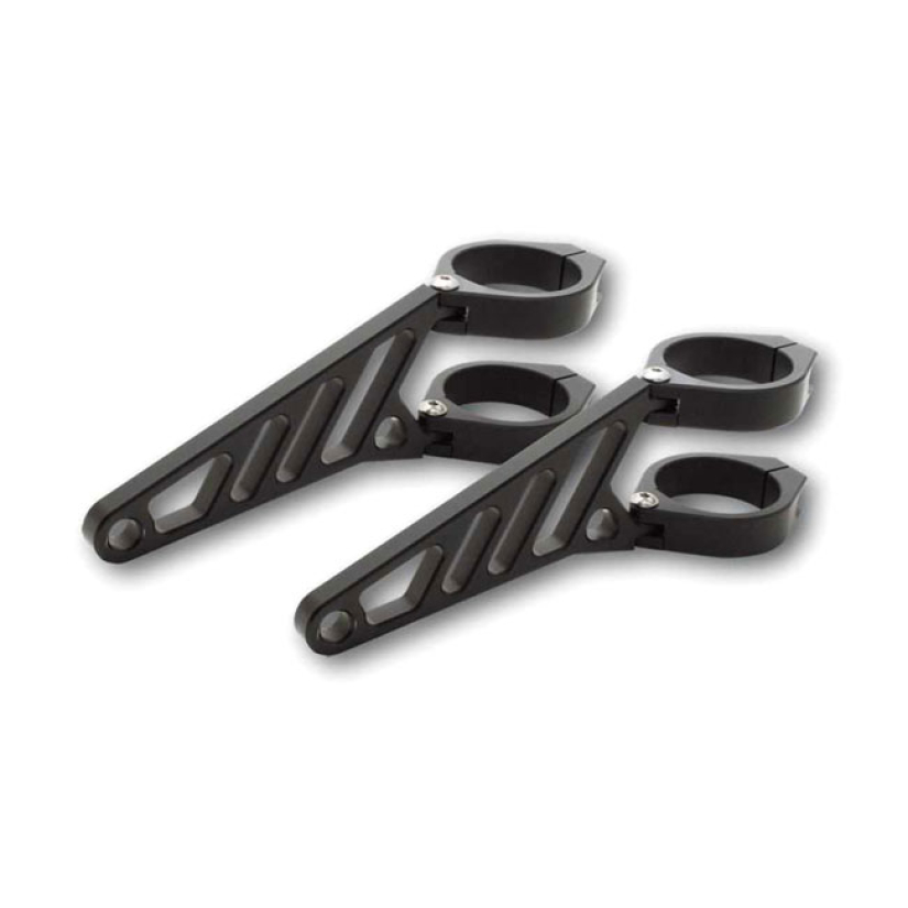 FINGERS, ADJ. HEADLAMP BRACKET ASSEMBLY LONG 35-37MM. BLACKHIGH-END C 943548