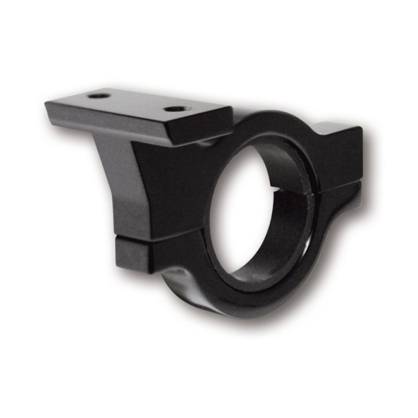 HANDLEBAR BRACKET FOR MITCHELL INDICATOR LIGHT UNIT. BLACK BLACK ANODI 943566