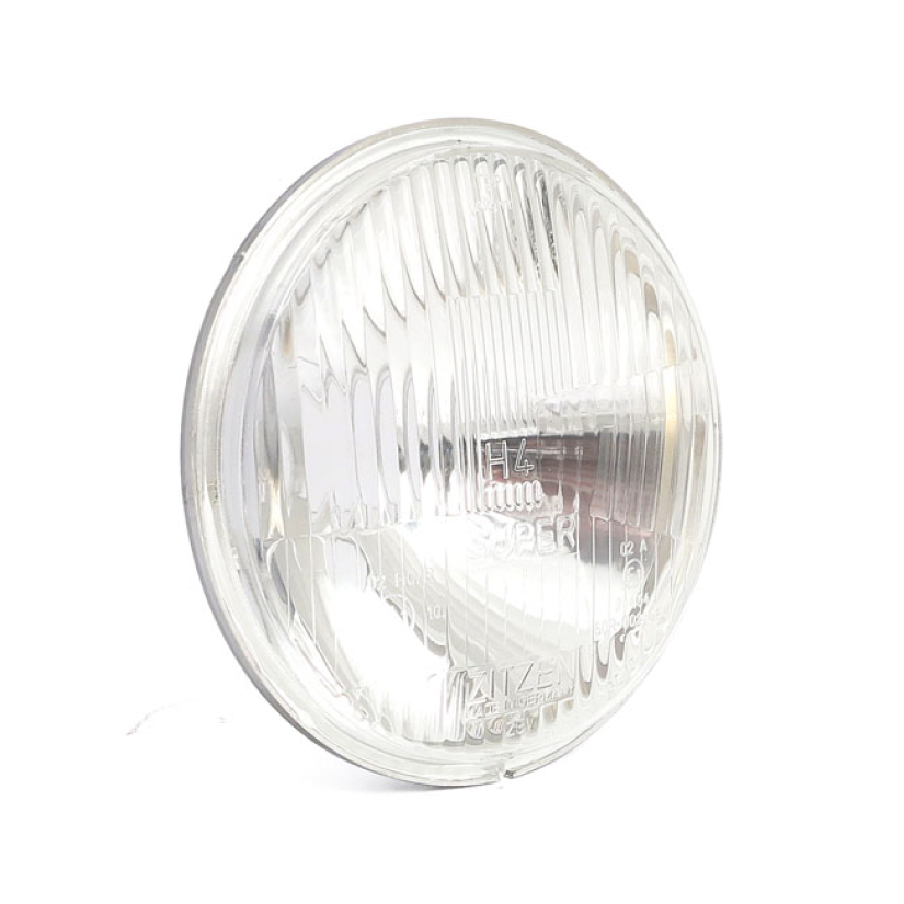 154MM H4 HEADLAMP UNIT. RIBBED LENSECE APPROVED RIBBED LENS.   FOR 12 943661