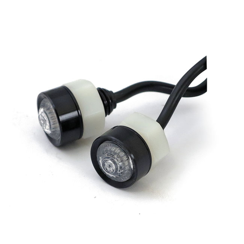 MONO LED TURN SIGNALS BLACK, CLEAR LENS 943826