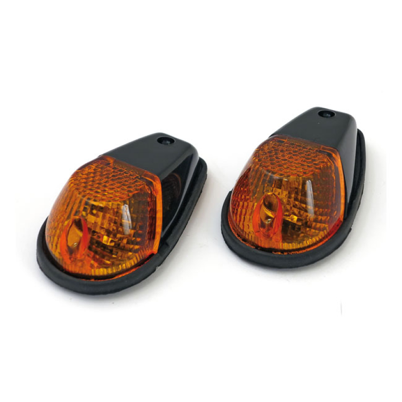 NATRON, FAIRING TURN SIGNALS. BLACK. AMBER LENS'- BLACK ABS HOUSING 943866