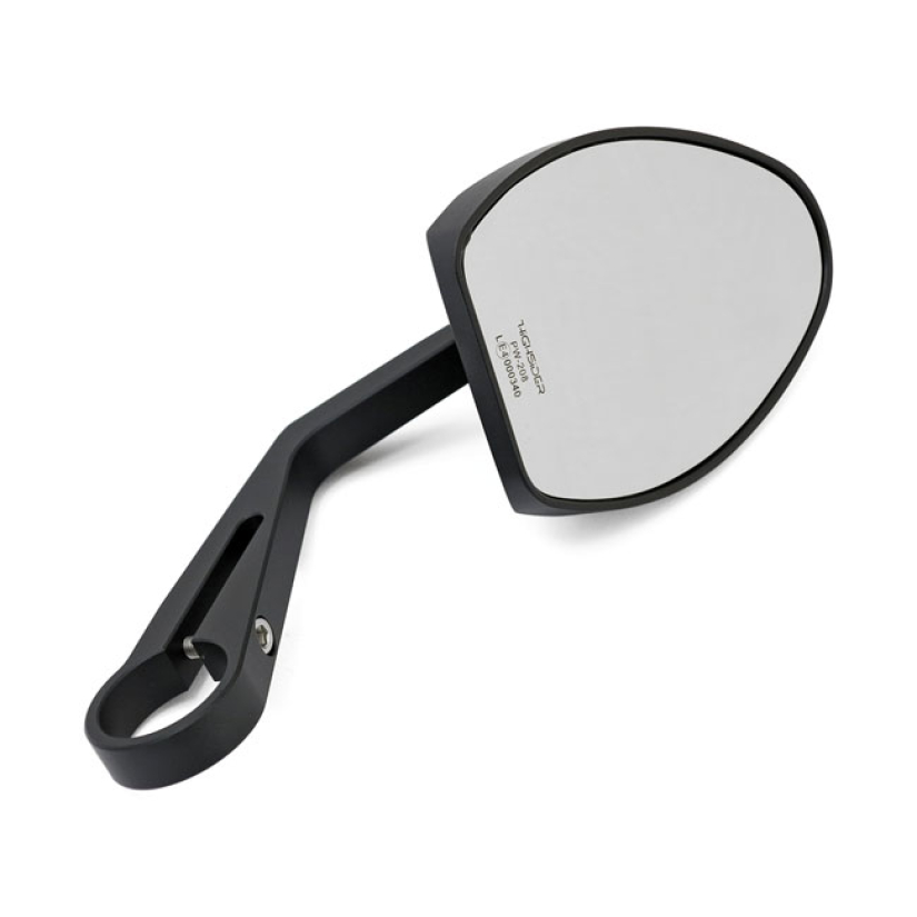 MIRROR FERRARA 2 CLAMP-ON BLACK. ALUMINUM CONSTRUCTION. FITS LEFT & RI 943875