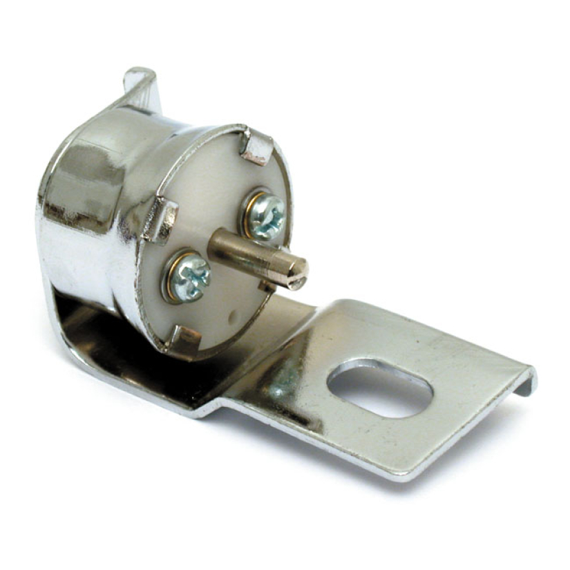 MECHANICAL BRAKE LIGHT SWITCH, REAR. CHROME PUSH=ON ACTION. OEM STYLE 950057