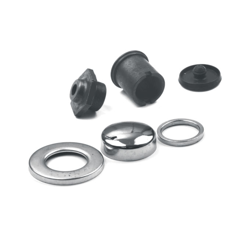 COLONY, FORK STEM BOLT KIT. CHROME INCLUDES SLEEVE; BOLT; DUST SHIELD; 950597