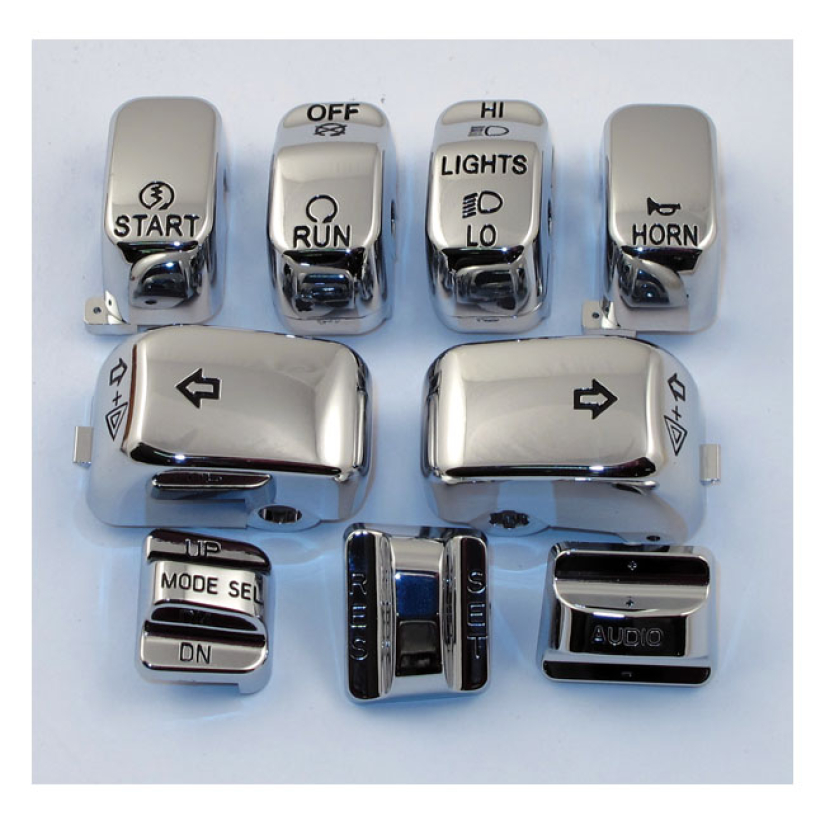 HANDLEBAR SWITCH CAP KIT, CHROME 951265