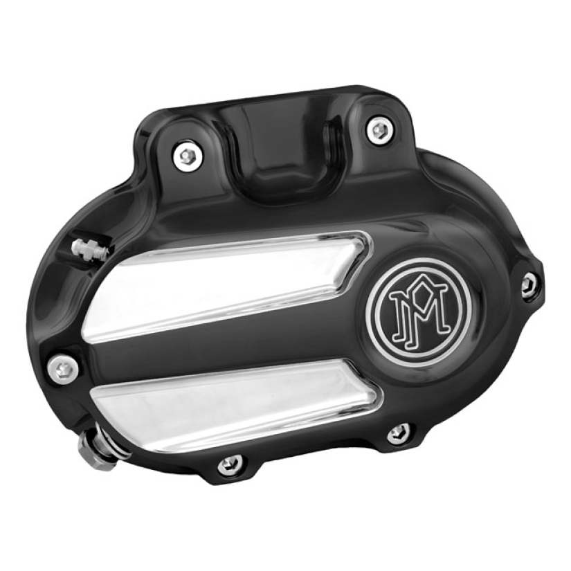 PM TRANSMISSION END COVER SCALLOP, CABLE CLUTCH CONTRAST CUT 952088