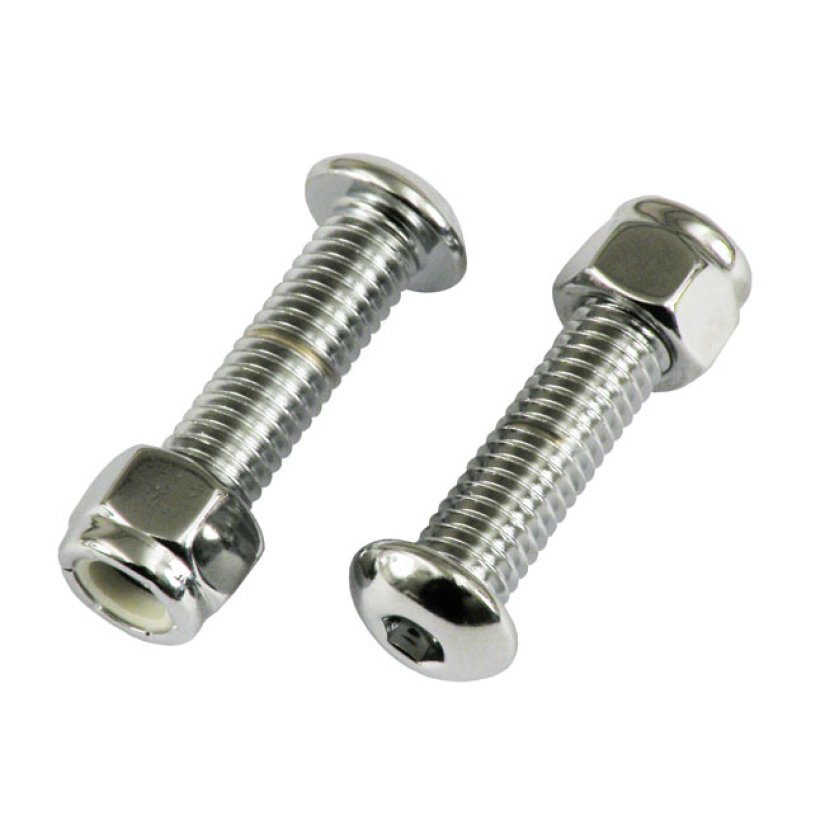 PM/RSD, FOOT PEG HARDWARE KIT. CHROME CHROME PLATED STEEL. INCLUDES TW 952749