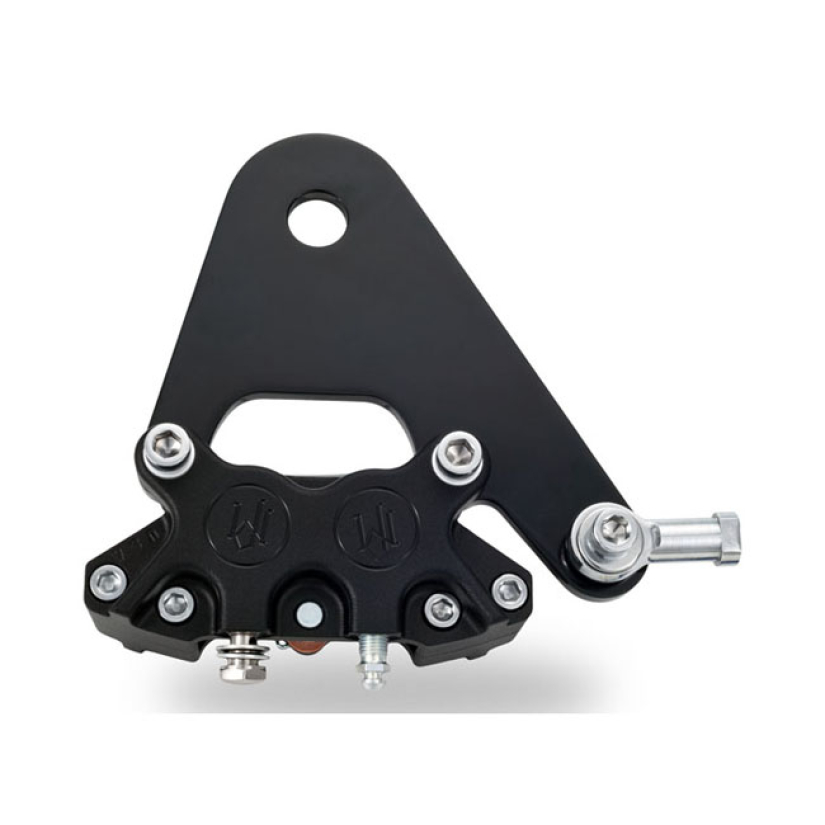 PM, REAR 4-P CALIPER BRACKET, 11.5". BLACK ''- BLACK ANODIZED   - CNC 953414