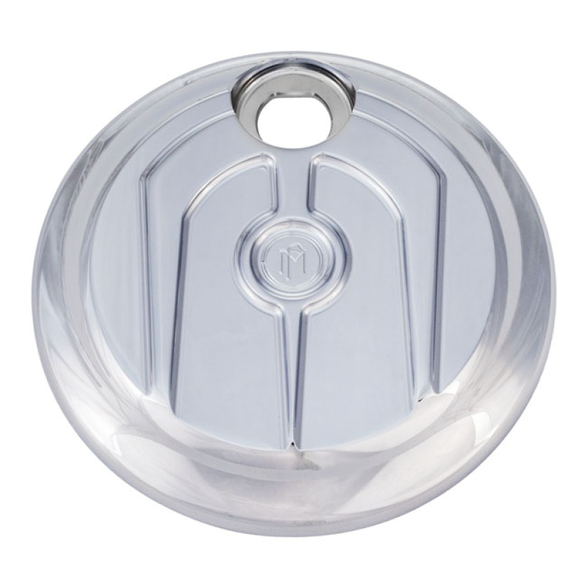 PM, 'SCALLOP' TOURING FUEL TANK DOOR COVER. CHROME 953455