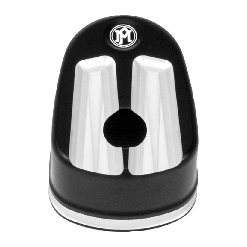 PERFORMANCE MACHINE, IGNITION SWITCH COVER SCALLOP. BLACK CC 953470