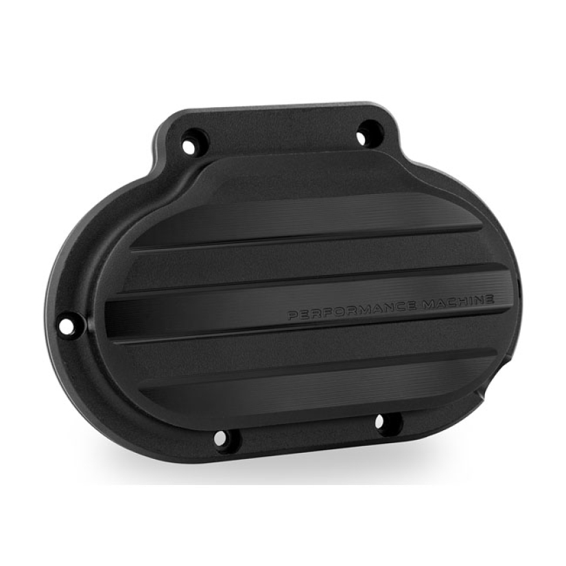 PM TRANSMISSION END COVER DRIVE, CABLE CLUTCH. BLACK OPS 953649