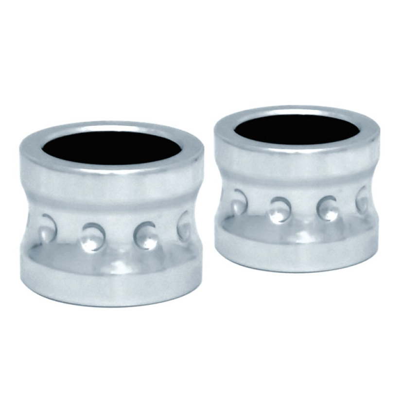 COVINGTONS, ALUMINUM FRONT AXLE SPACER SET. CHROME 00-07 FLT/TOURING 953709