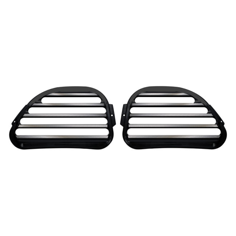 COVINGTONS, FINNED SPEAKER COVERS. BLACK BLACK ANODIZED ALUMINUM. SPEA 953718
