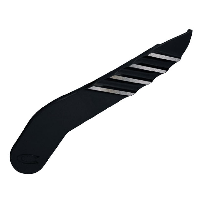 COVINGTONS ALU BRAKE ARM COVER FINNED; BLACK 00-17 FLST; 02-13 (NU) FL 953742