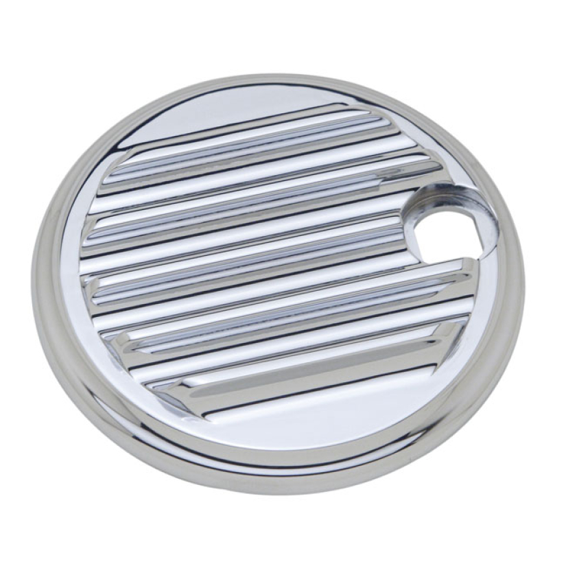 COVINGTONS ALU GAS DOOR FINNED; CHROME 92-07 FLT/TOURING (NU) 953756