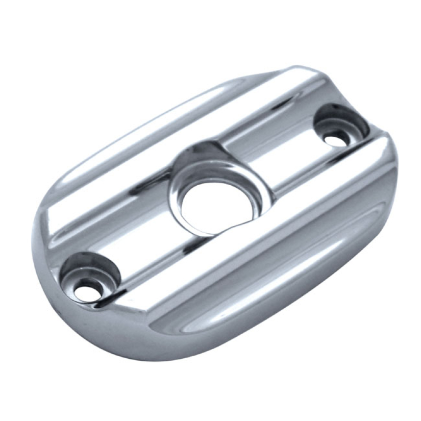 COVINGTONS, MASTER CYLINDER TOP COVER. REAR. CHROME FINNED. CHROME PLA 953774