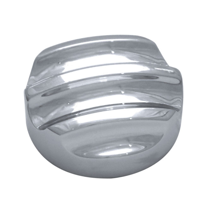 COVINGTONS, ALUMINUM DIPSTICK COVER. FINNED. CHROME REPLACES STOCK COV 953777