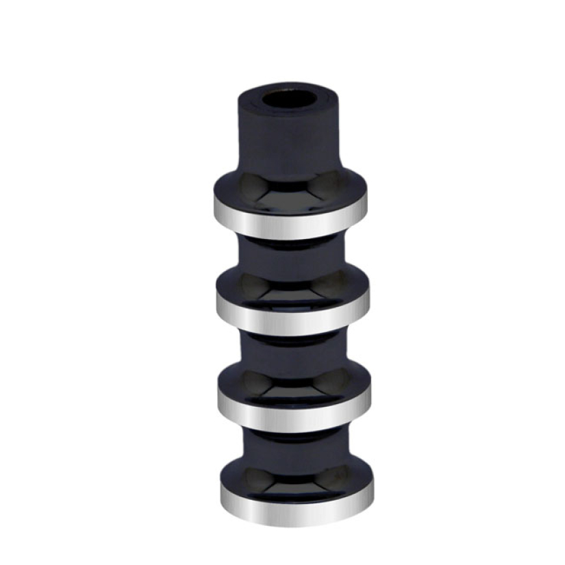 COVINGTONS, FINNED SHIFT/BRAKE PEG. BLACK CC BLACK ANODIZED CNC MACHIN 953800