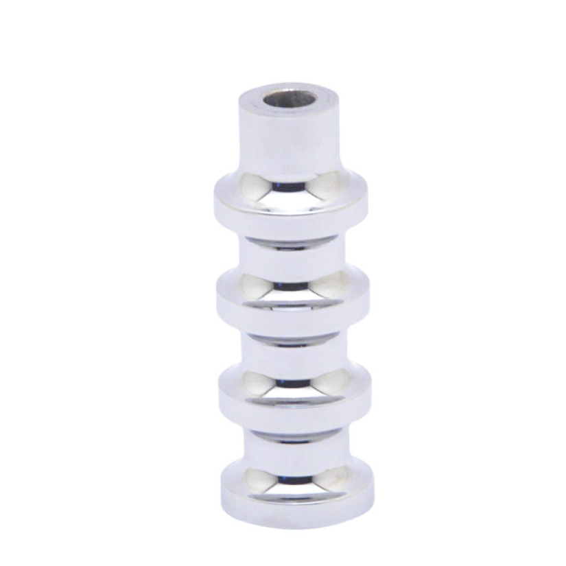 COVINGTONS, FINNED SHIFT/BRAKE PEG. CHROME CHROME PLATED CNC MACHINED 953801