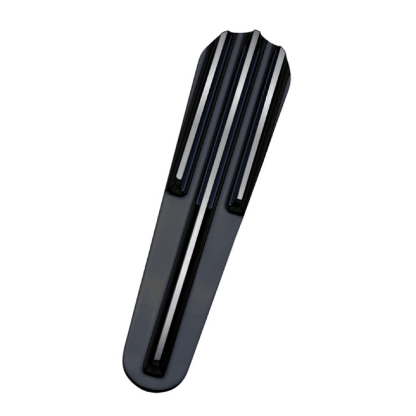 COVINGTONS, DASH PANEL INSERT. FINNED BLACK BLACK ANODIZED CONTRAST CU 953809