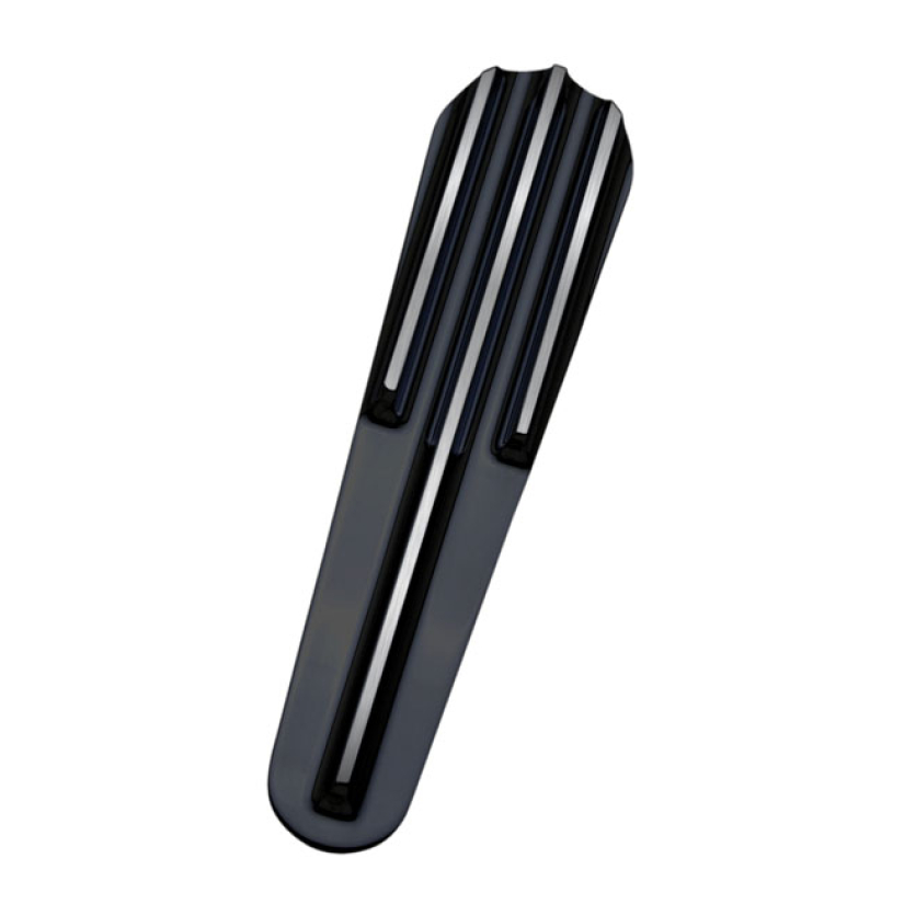 COVINGTONS, DASH PANEL INSERT. FINNED BLACK BLACK ANODIZED CONTRAST CU 953812