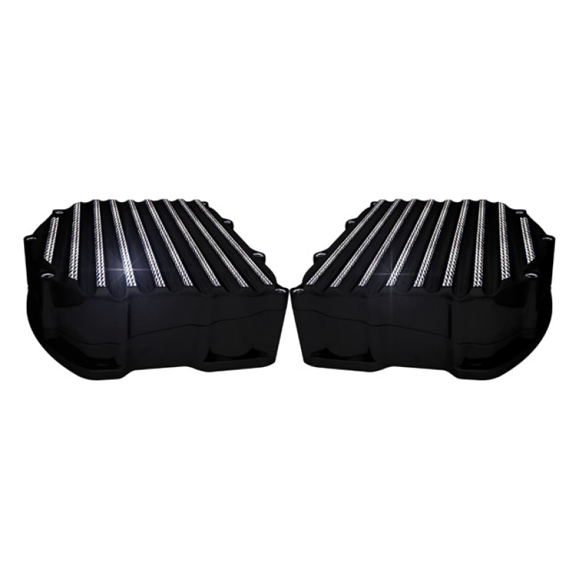 COVINGTONS, TWIN CAM UPPER & LOWER ROCKER COVERS. FINNED 953818