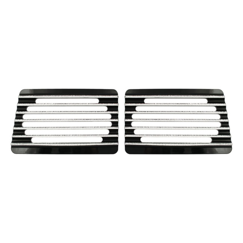 COVINGTONS, SPEAKER COVERS FOR CYCLE SOUND SADDLEBAG LIDS BLACK DIAMON 953902