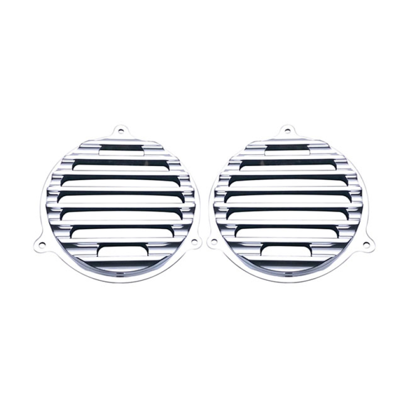 COVINGTONS, FINNED SPEAKER COVERS. CHROME CHROME PLATED ALUMINUM. SPEA 953933