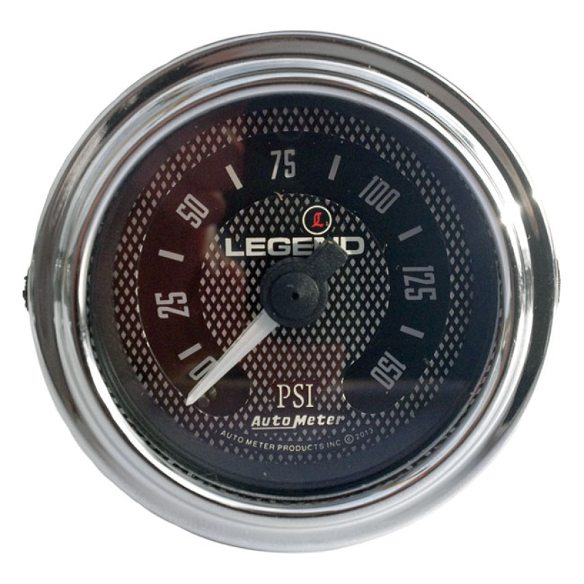 AIR GAUGE, DIAMOND CUT SILVER HOUSING; FAIRING MOUNTED; INCL. HARDWARE 954734